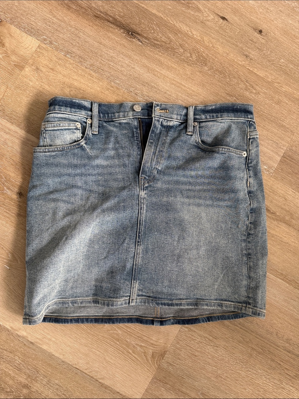 J. Crew Light Blue Denim Mini Skirt